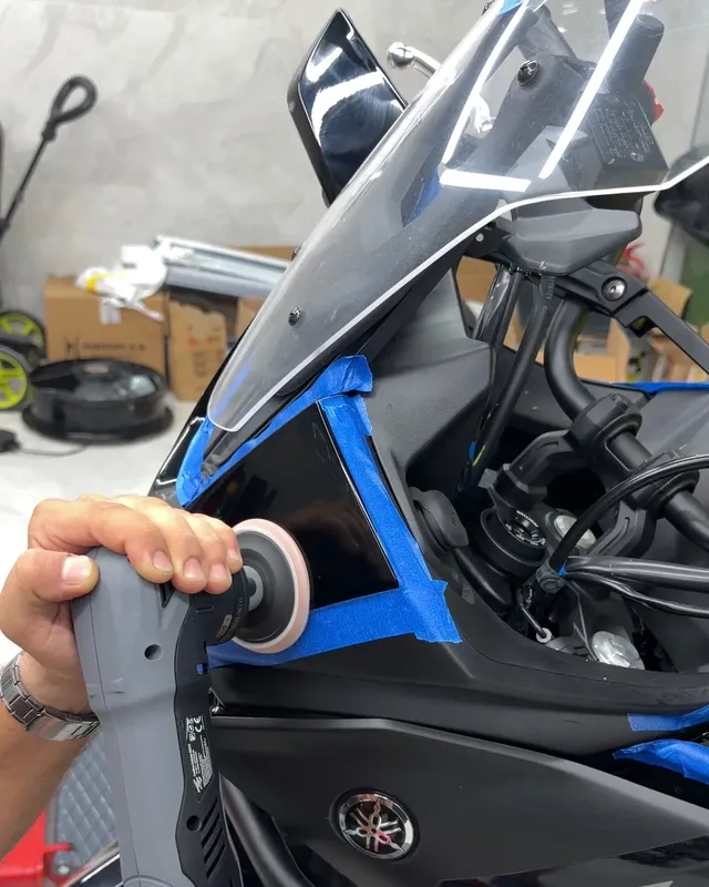 Yamaha Tracer 7 Polisaj - sonrası